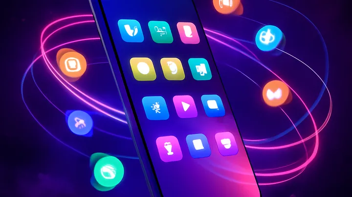 3666BIT COM Sleek smartphone floating in space